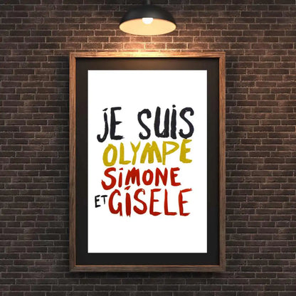 Affiche Classique en Papier Mat - Olyme Gisele et Simone