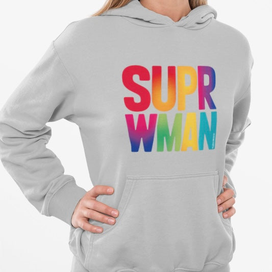 Sweat à capuche Féministe - SUPER WOMAN