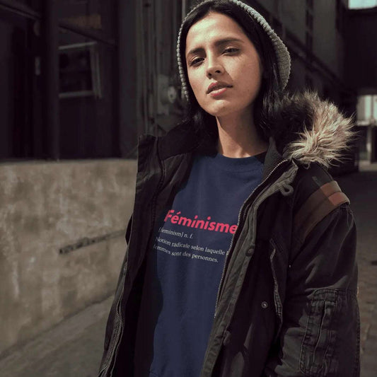 Sweat-Shirt Premium Féministe - Définition Féminisme LES COLLEUSES féministe