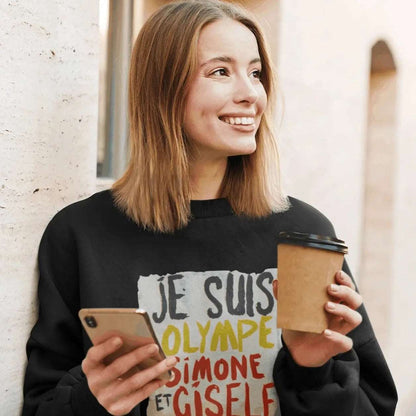 Sweat-Shirt Premium Féministe - Olympe, Simone et Gisele LES COLLEUSES féministe