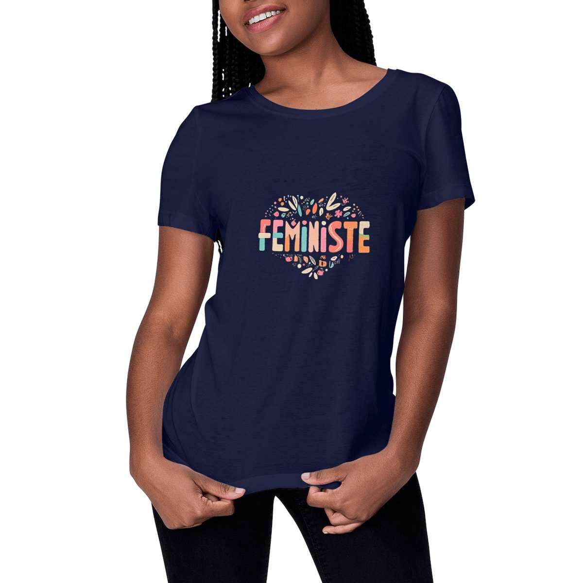 T-Shirt Féministe - Féministe Coeur LES COLLEUSES féministe