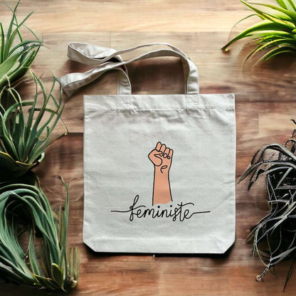 Tote bag Féministe - Féministe Poing LES COLLEUSES féministe