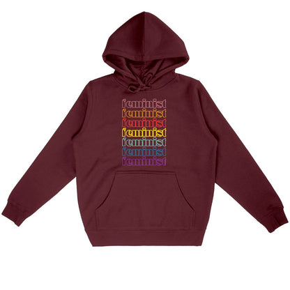 Sweat à capuche féministe - Féminist Multicolor