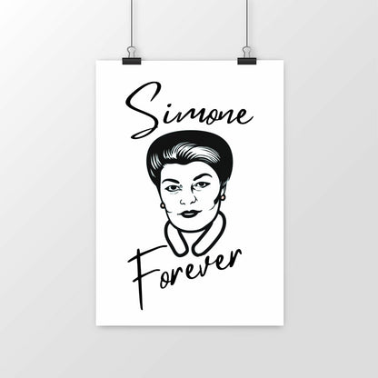 Affiche Classique en Papier Mat - Simone Forever