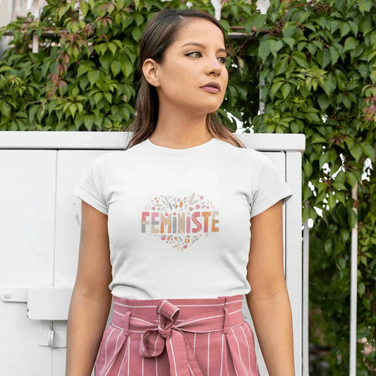 T-Shirt Féministe - Féministe Coeur