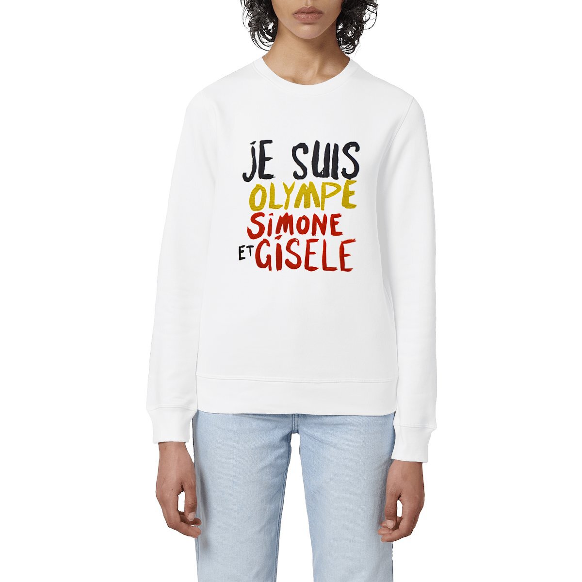 Sweat-Shirt Premium Féministe - Olympe, Simone et Gisele LES COLLEUSES féministe