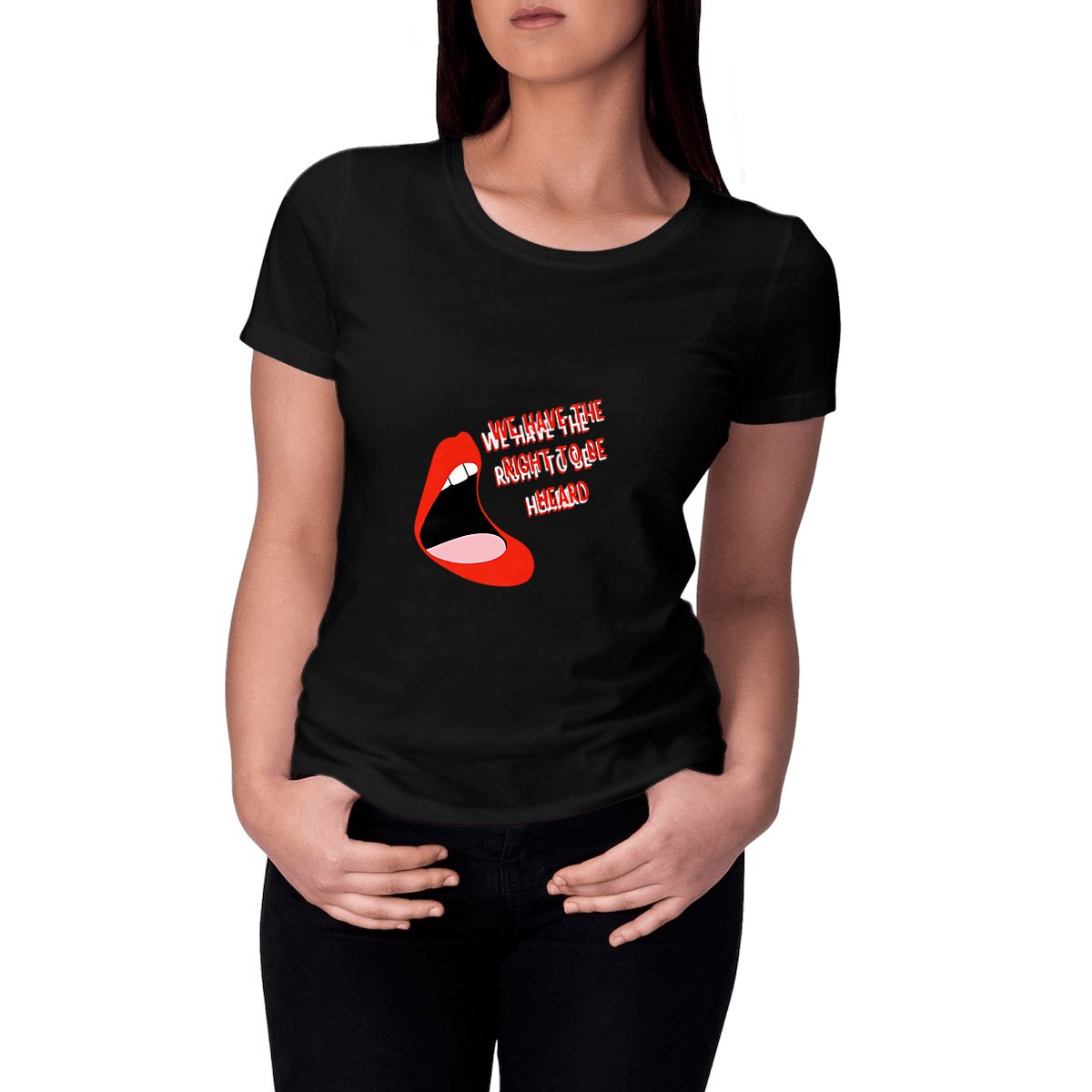 T-Shirt Féministe - We Have The Right To Be Heard LES COLLEUSES féministe