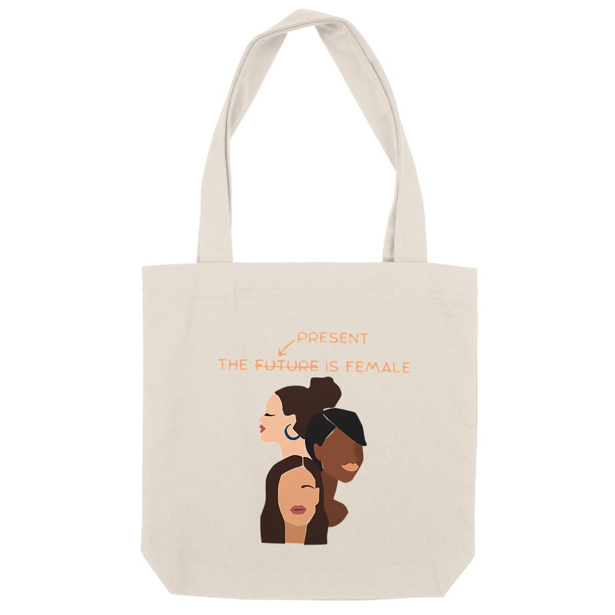 Tote bag Féministe - The Present Is Female LES COLLEUSES féministe